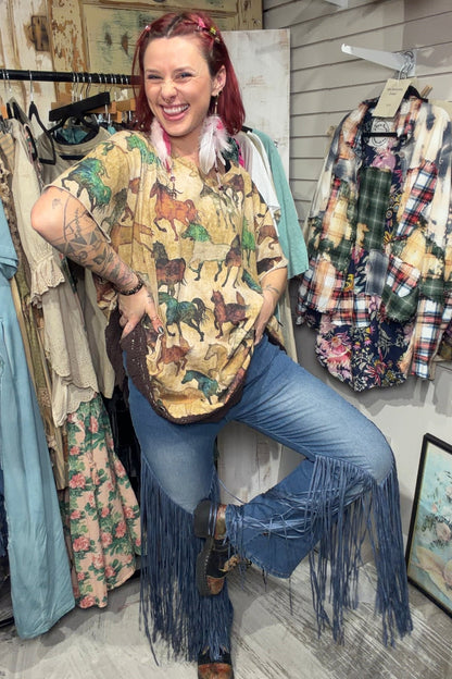 Fringed Denim Jeans - ivyandlavyboutique A Rare Bird Shop