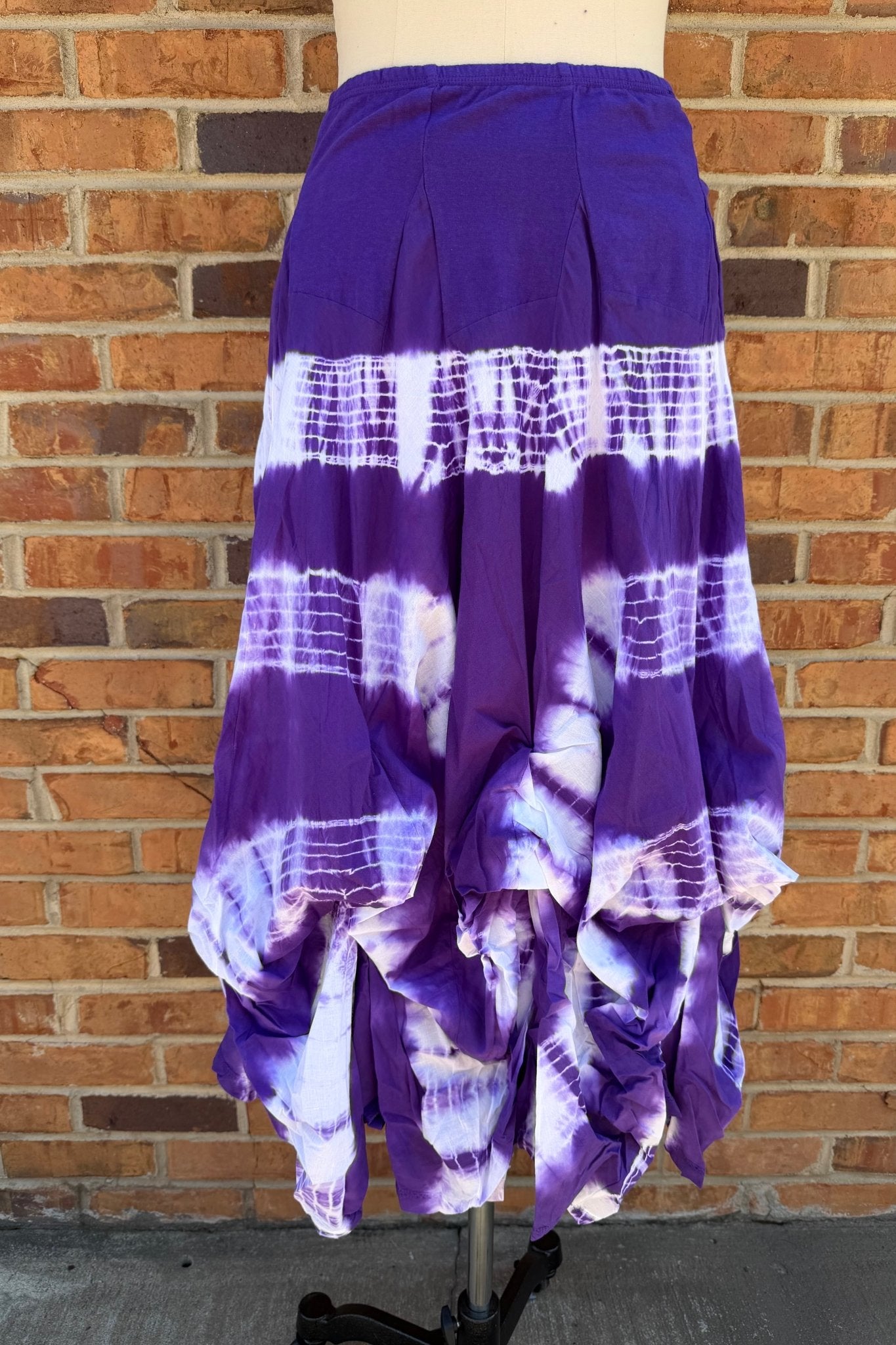 Funky Bubble Skirt in Purple & White - ivyandlavyboutique LA Skirts