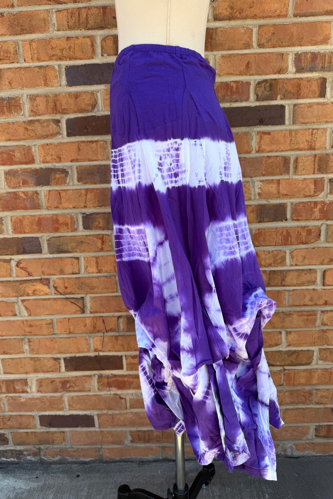 Funky Bubble Skirt in Purple & White - ivyandlavyboutique LA Skirts
