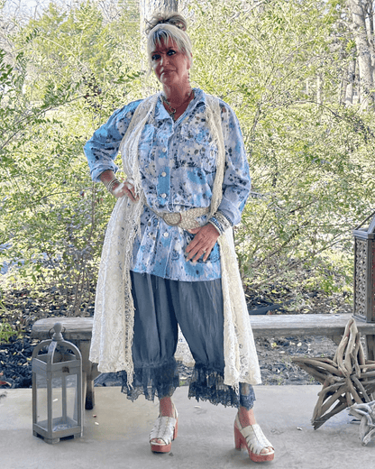 Garden Splash Top - ivyandlavyboutique Jaded Gypsy