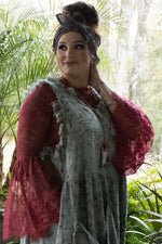 Garden Tea Lace Top in Berry - ivyandlavyboutique Jaded Gypsy