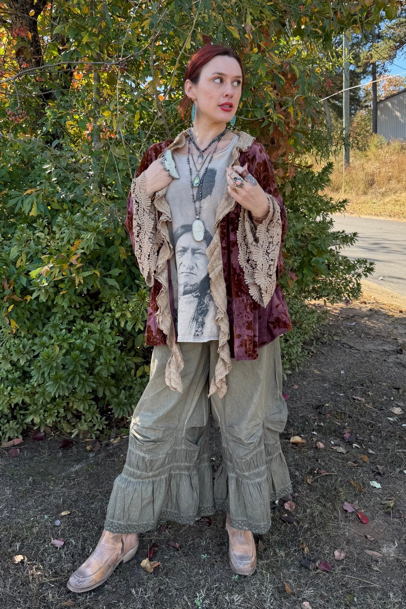 Gathered Together Bloomers in Chocolate - ivyandlavyboutique Jaded Gypsy