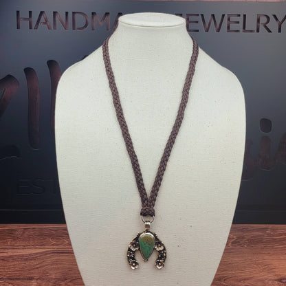 Genuine Turquoise Naja Pendant Beaded Necklace - ivyandlavyboutique ZINC Designs