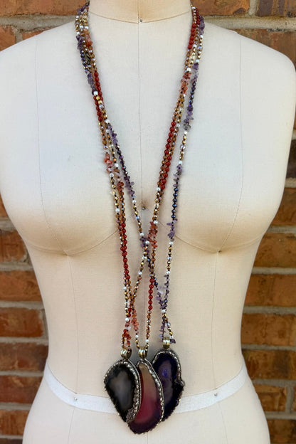 Geo Slab Necklace - Boho Wanderlust Boutique Boho Wanderlust Boutique
