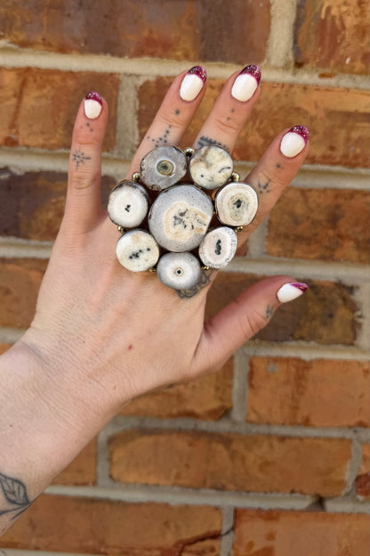 Geode Biggie Circle Ring - ivyandlavyboutique ivyandlavyboutique