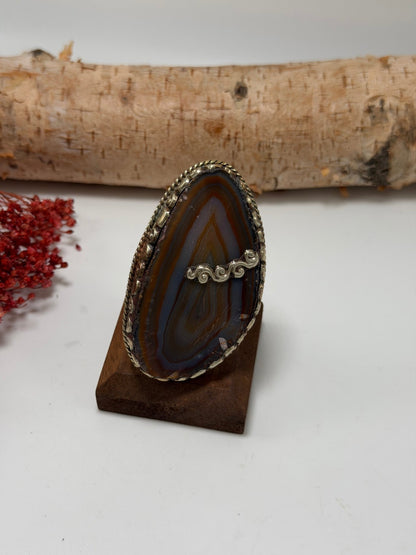 Geode Slab Ring 3 - ivyandlavyboutique ivyandlavyboutique