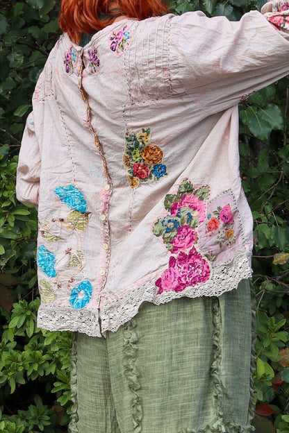 Gilded Bloom Top in Flutter - ivyandlavyboutique Jaded Gypsy