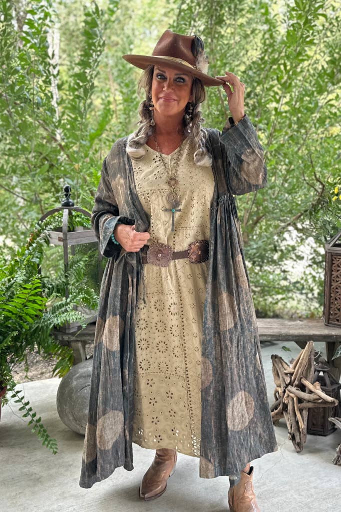 Glimpse of the Moon Duster Dress - ivyandlavyboutique Jaded Gypsy