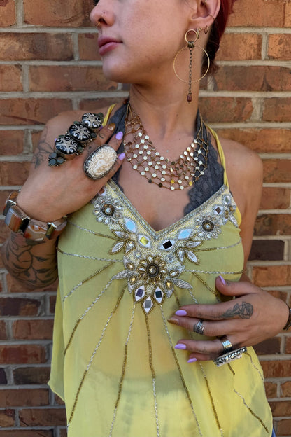 Golden Dots Layered Necklace - ivyandlavyboutique ivyandlavyboutique