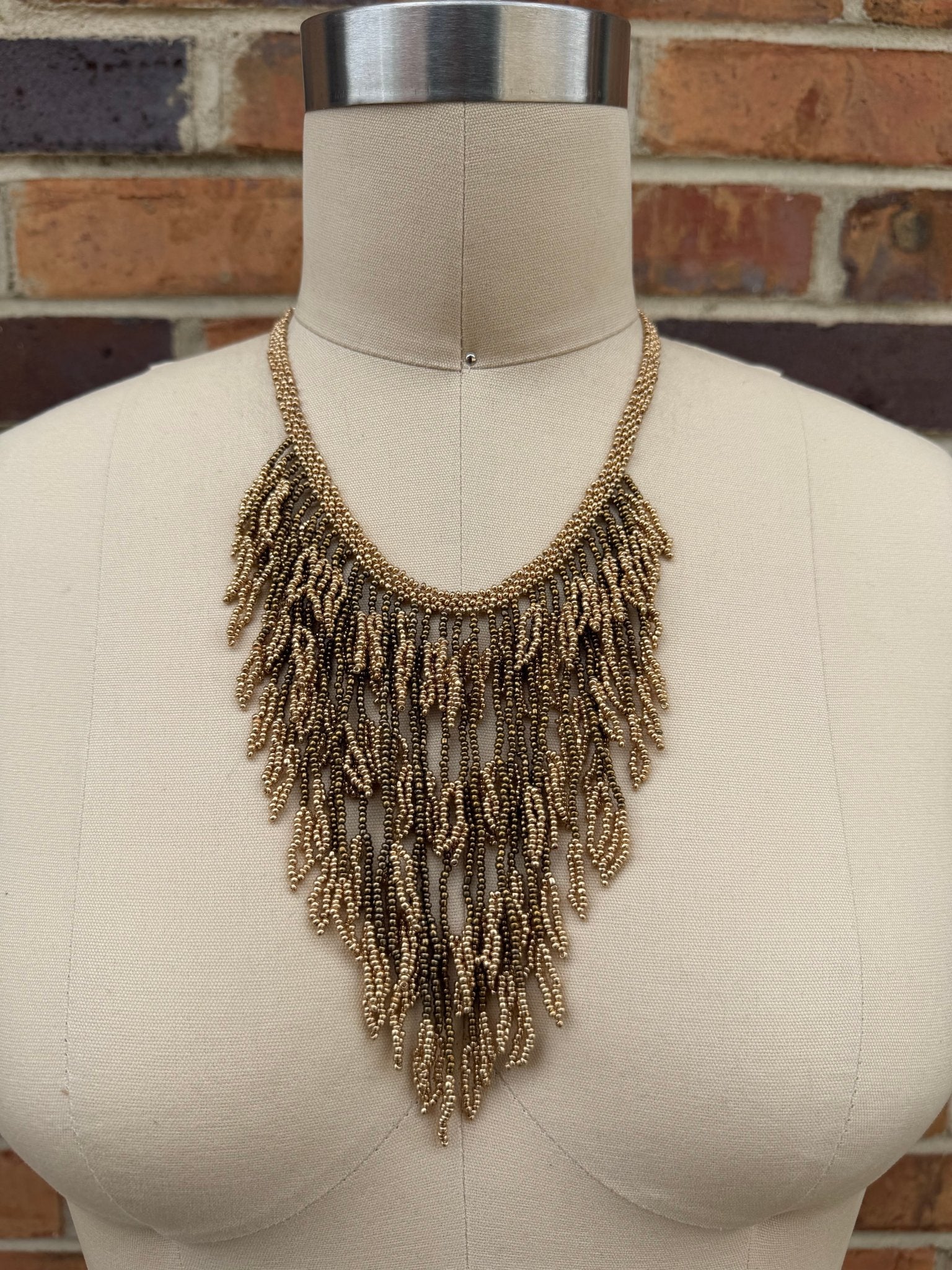 Golden Seedbead Layered Necklace - ivyandlavyboutique ivyandlavyboutique