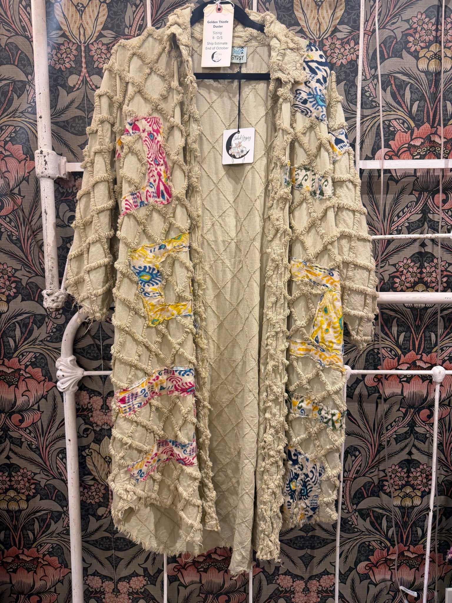 Golden Thistle Duster - ivyandlavyboutique Jaded Gypsy