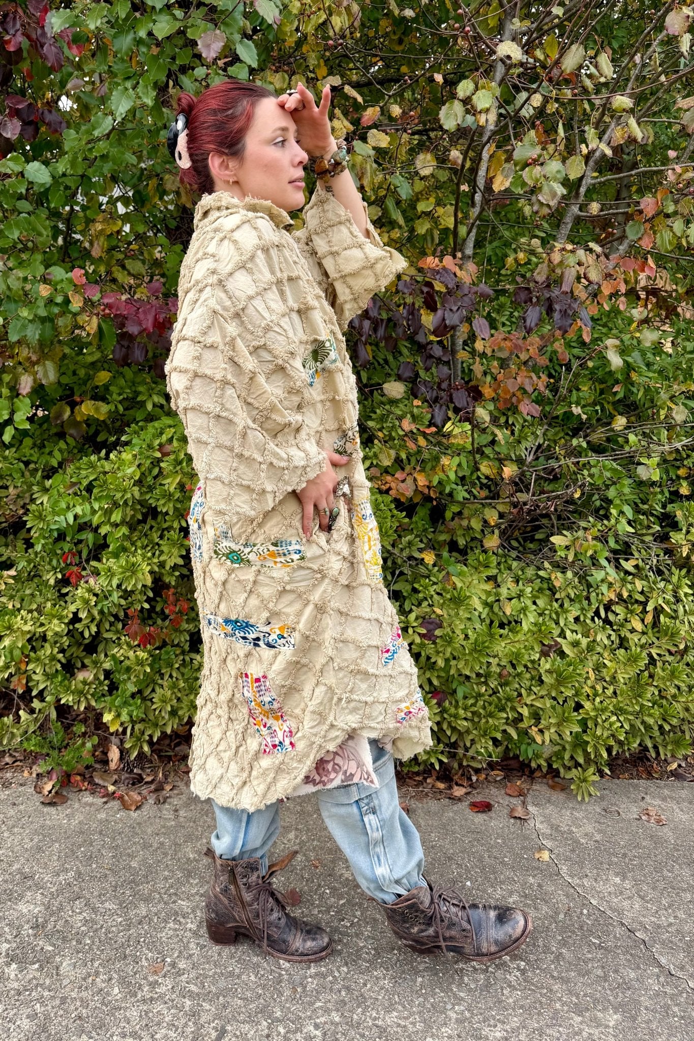 Golden Thistle Duster - ivyandlavyboutique Jaded Gypsy