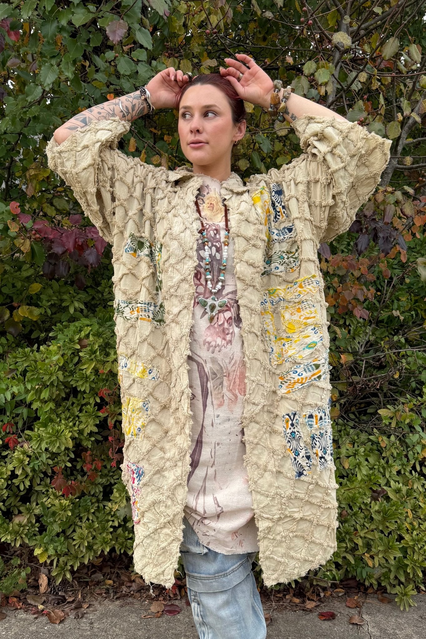 Golden Thistle Duster - ivyandlavyboutique Jaded Gypsy