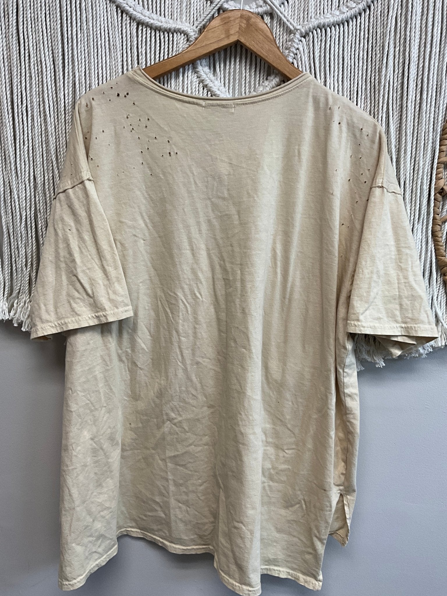 Golden West Rodeo Vintage Poster Patchwork Tee - ivyandlavyboutique I LOVE LINEN