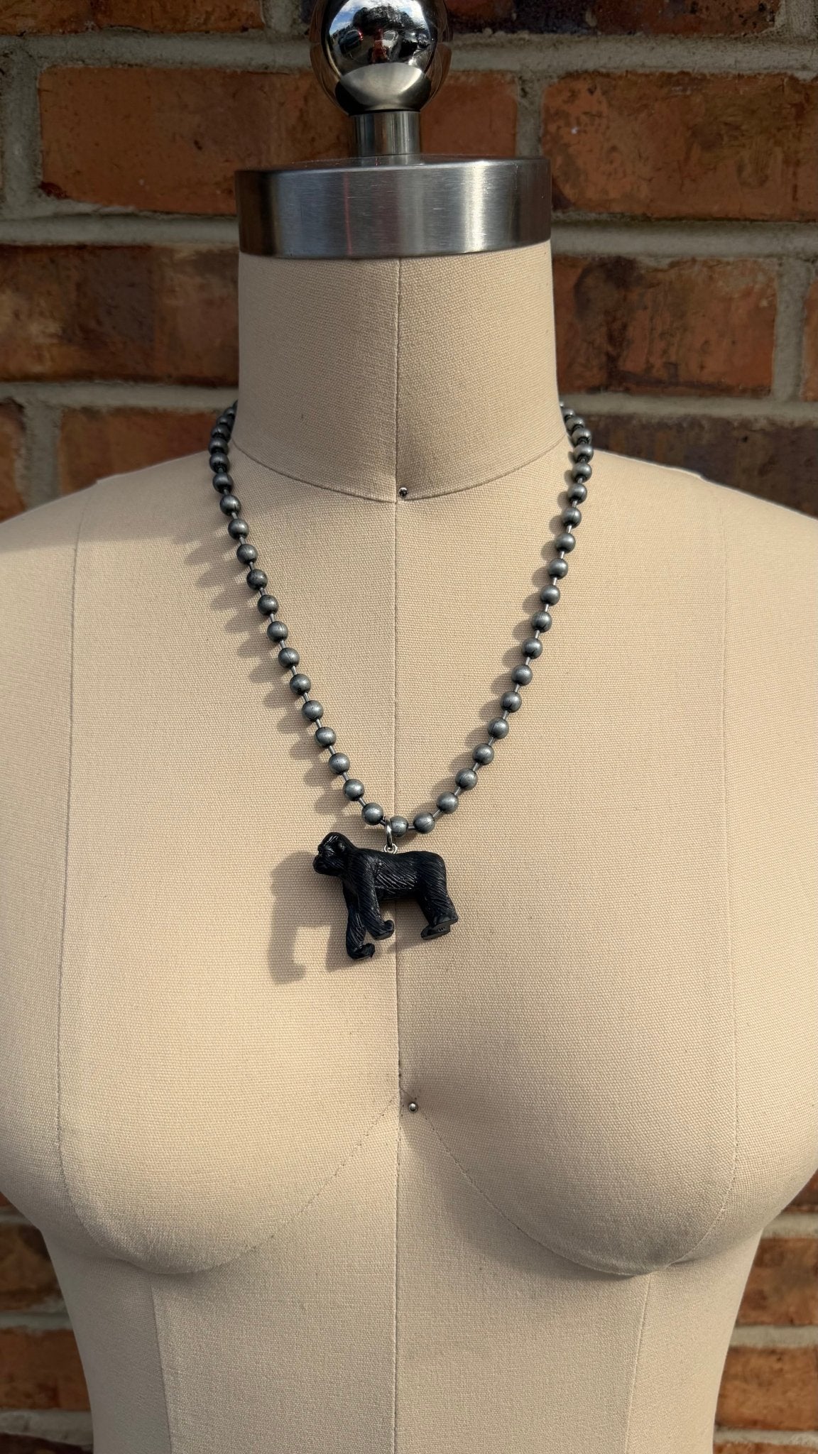 Gorilla Inner Child Animal Necklace - ivyandlavyboutique ivyandlavyboutique