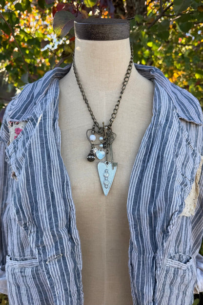 Gypsy Heart Necklace  - ivyandlavyboutique Scooples Jewelry