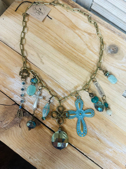 Gypsy Junk Original - Blues Neck  - ivyandlavyboutique Scooples Jewelry