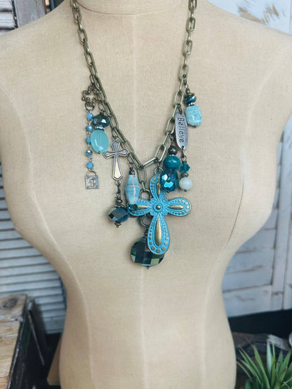 Gypsy Junk Original - Blues Neck  - ivyandlavyboutique Scooples Jewelry