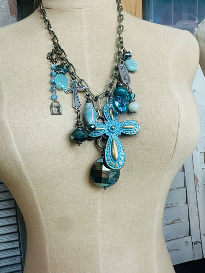 Gypsy Junk Original - Blues Neck  - ivyandlavyboutique Scooples Jewelry