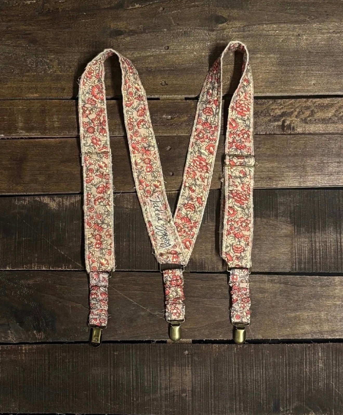 Gypsy Suspenders in Tea Stain Floral - ivyandlavyboutique Jaded Gypsy