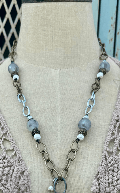 Hamsa Hand Statement Necklace - ivyandlavyboutique ivyandlavyboutique