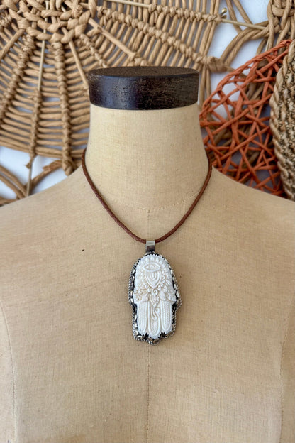 Hamsa Necklace - ivyandlavyboutique ivyandlavyboutique