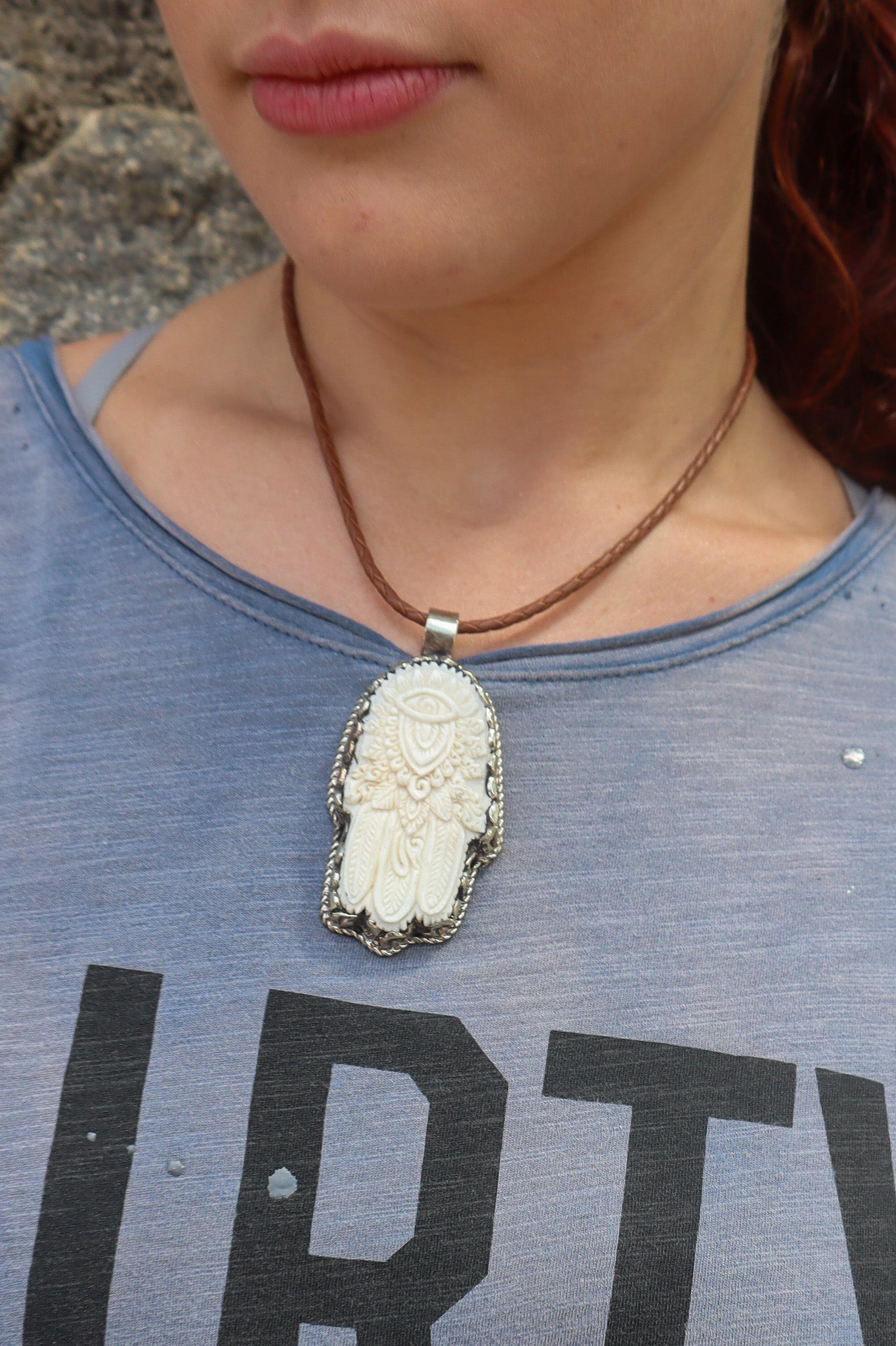 Hamsa Necklace - ivyandlavyboutique ivyandlavyboutique