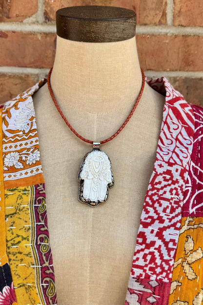 Hamsa Necklace - ivyandlavyboutique ivyandlavyboutique