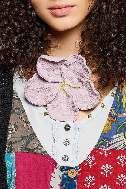 Handmade Trim Detail Crochet Flower Belt - ivyandlavyboutique Pol Clothing