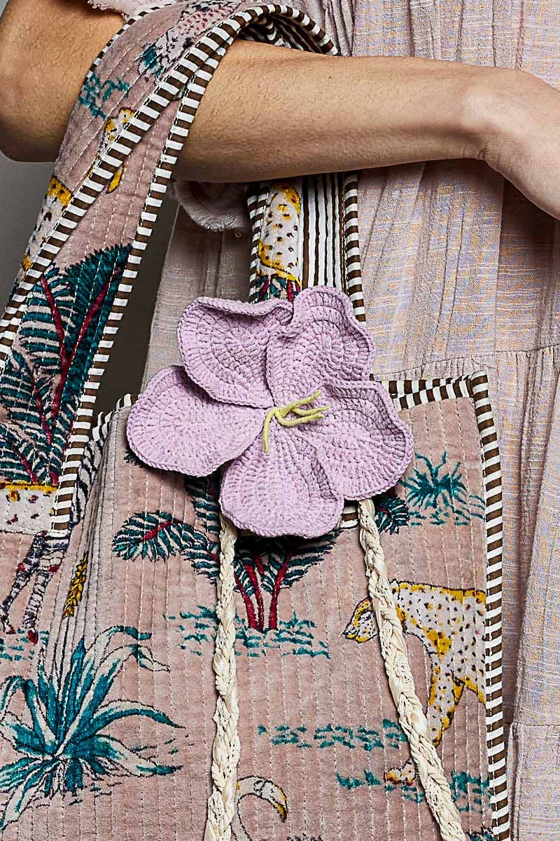 Handmade Trim Detail Crochet Flower Belt - ivyandlavyboutique Pol Clothing