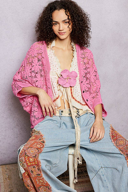 Handmade Trim Detail Crochet Flower Belt - ivyandlavyboutique Pol Clothing