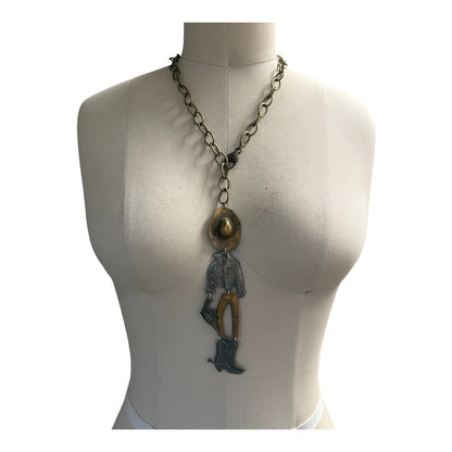 Hang Man Necklace or Earring - ivyandlavyboutique Art by Amy