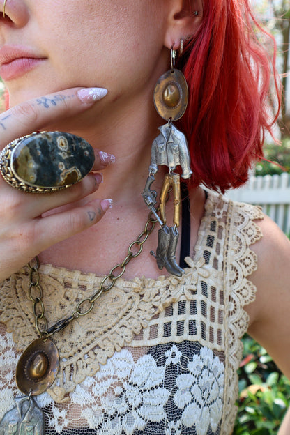 Hangman Earrings - ivyandlavyboutique Art by Amy