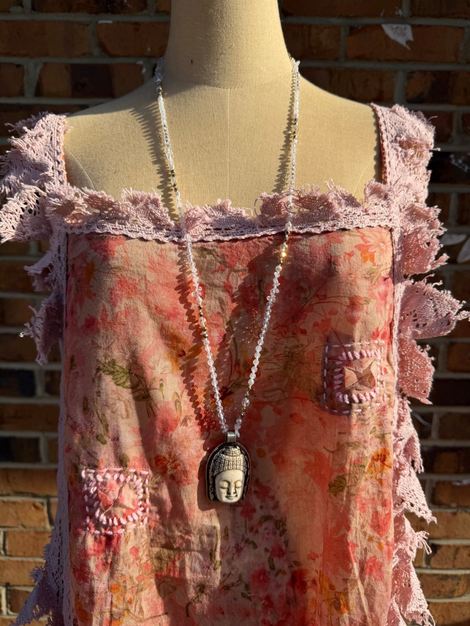 Happy Buddha Long Necklace - ivyandlavyboutique ivyandlavyboutique