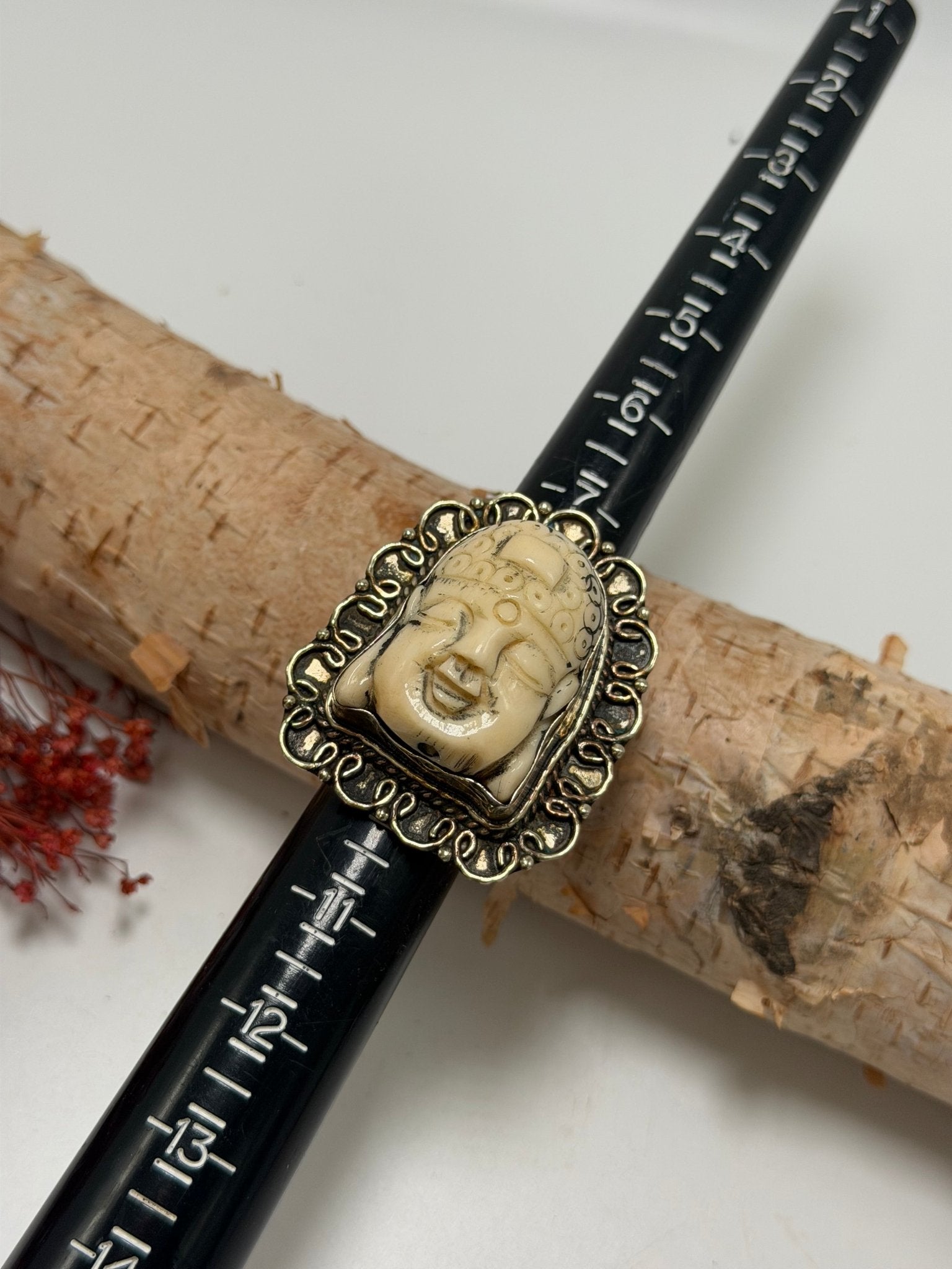 Happy Buddha Ring - Size 9 - ivyandlavyboutique ivyandlavyboutique