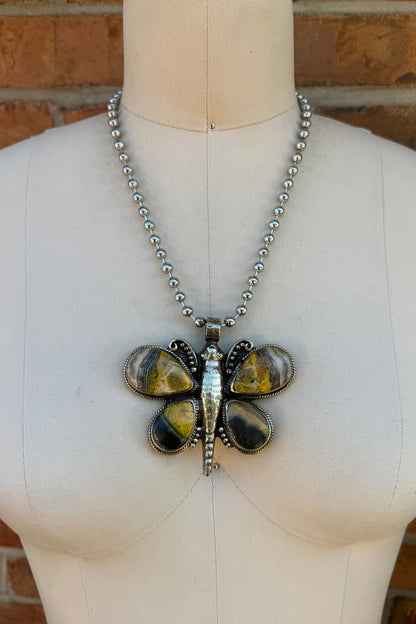 Happy Hippie Butterfly Necklace - Boho Wanderlust Boutique Boho Wanderlust Boutique