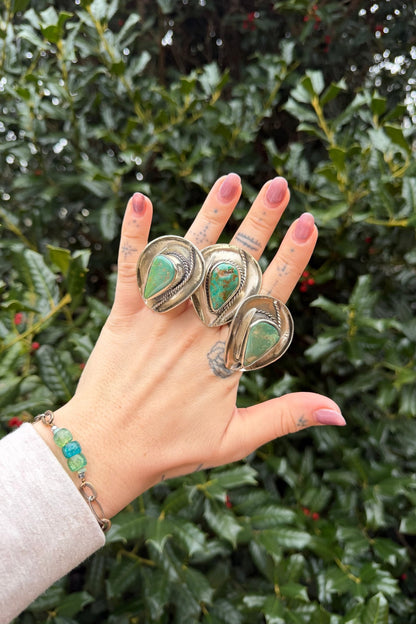 Hat Nugget Turquoise Ring - ivyandlavyboutique ivyandlavyboutique
