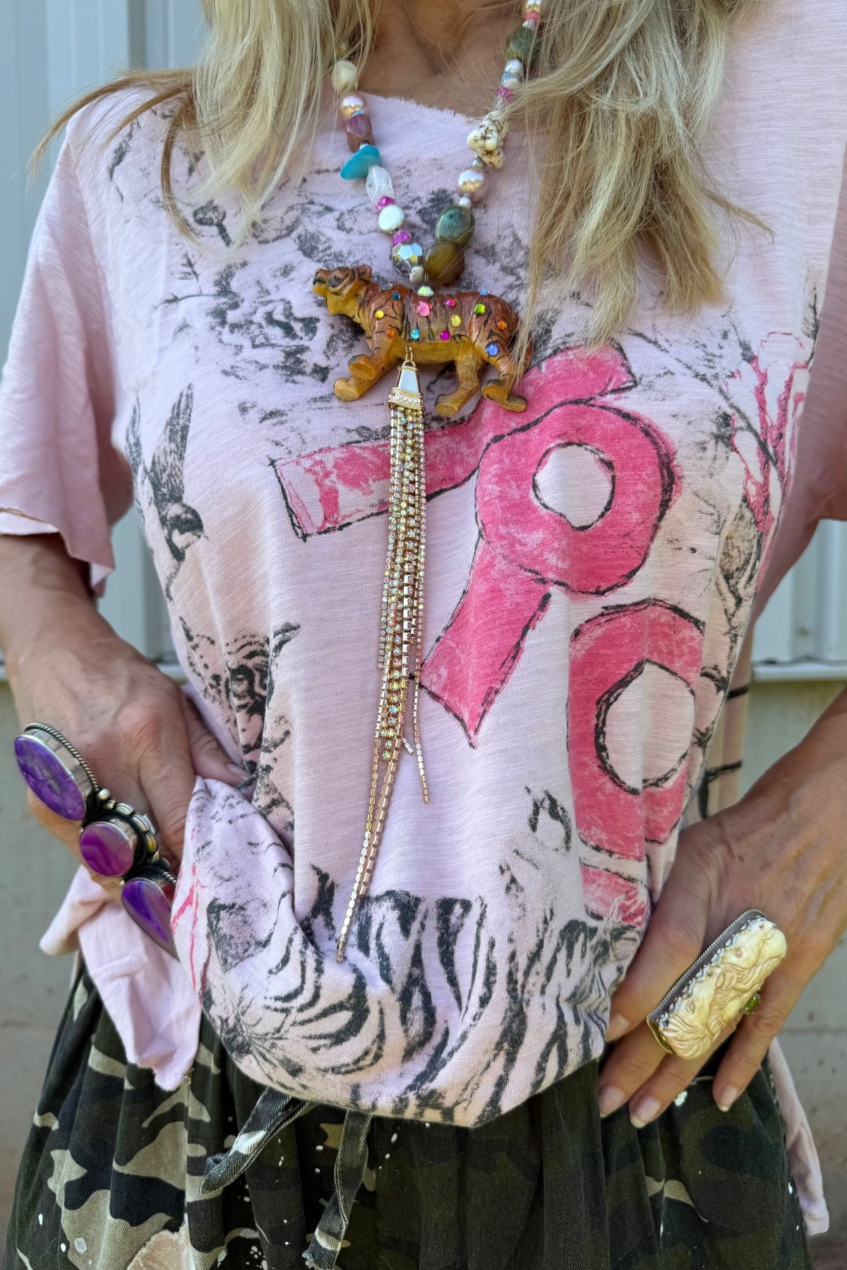 Hear Me Roar Tiger Necklace - ivyandlavyboutique Gypsy South