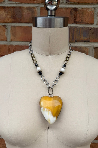 Heart Land Horn Necklace - ivyandlavyboutique ivyandlavyboutique