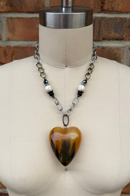 Heart Land Horn Necklace - ivyandlavyboutique ivyandlavyboutique