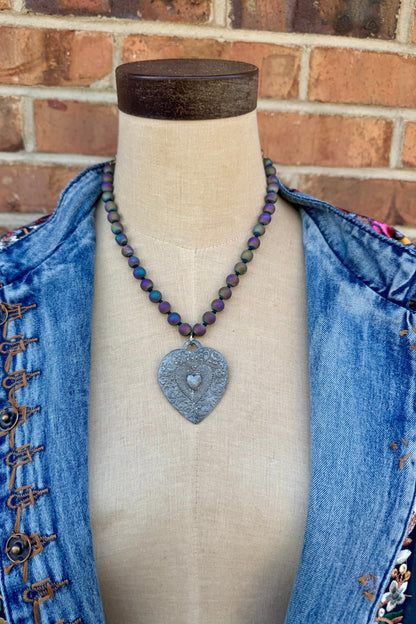 Heart of Armor Necklace - ivyandlavyboutique Spirit Lala
