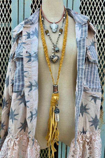 Heart of Brass Handmade Statement Necklace - ivyandlavyboutique ivyandlavyboutique