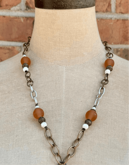 Heart of Brass Handmade Statement Necklace - ivyandlavyboutique ivyandlavyboutique