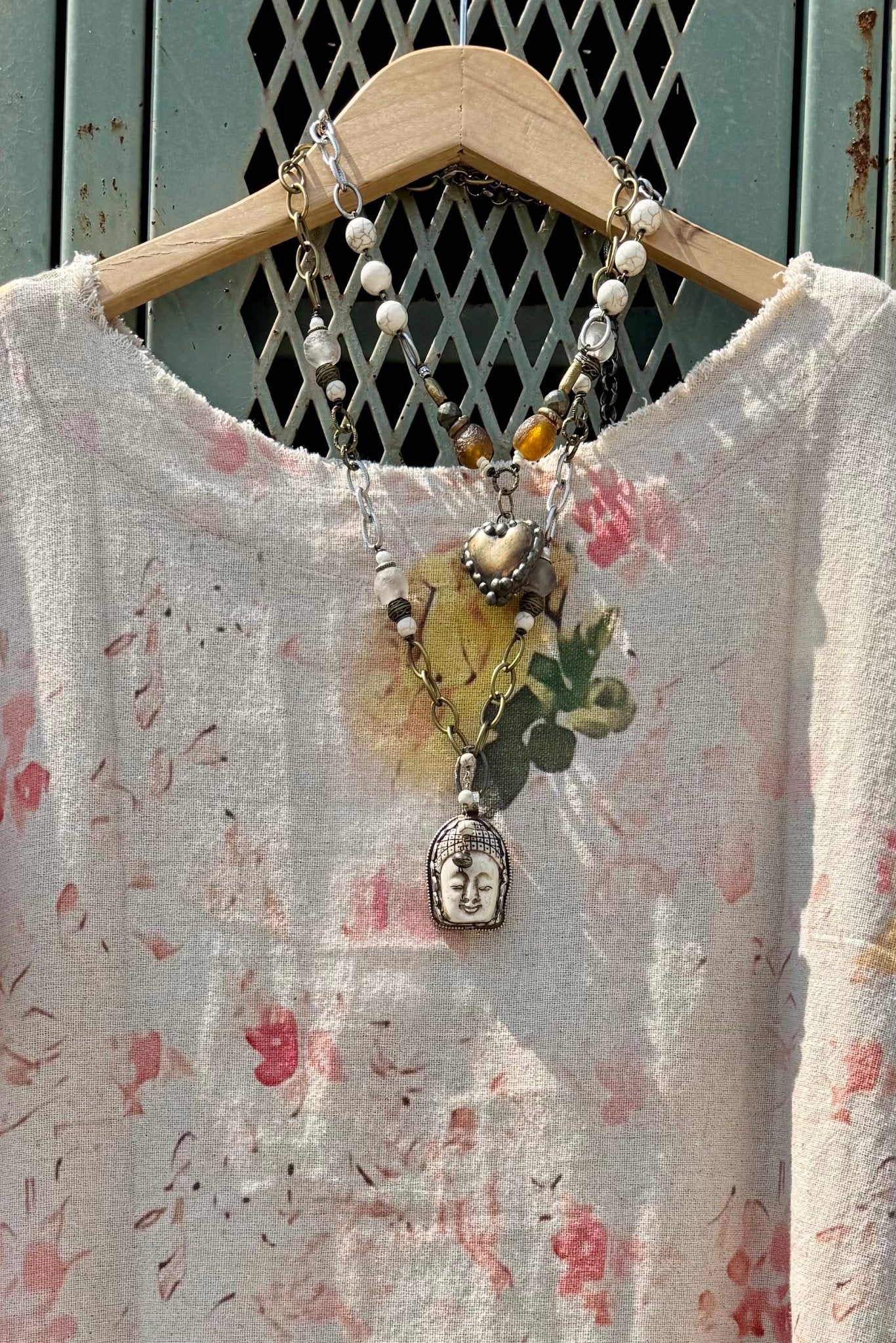 Heart of Brass Short Handmade Necklace - ivyandlavyboutique ivyandlavyboutique