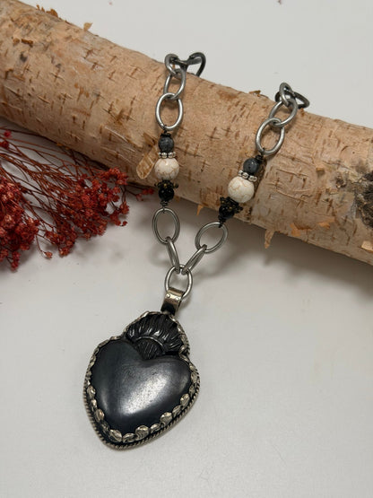 Heart of Night Necklace - ivyandlavyboutique ivyandlavyboutique