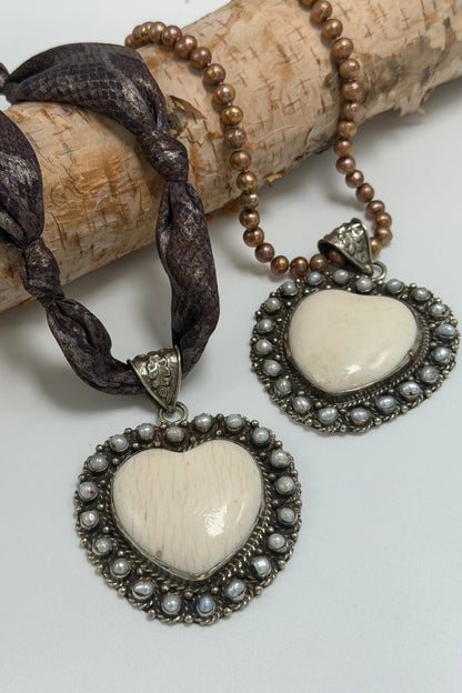 Heart on a Platter Fabric Choker - ivyandlavyboutique ivyandlavyboutique