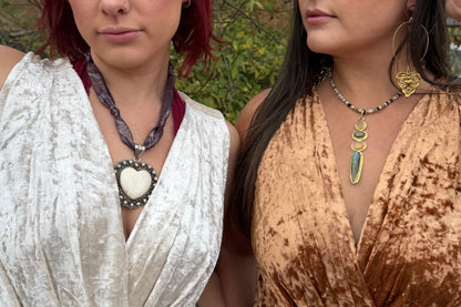 Heart on a Platter Fabric Choker - ivyandlavyboutique ivyandlavyboutique