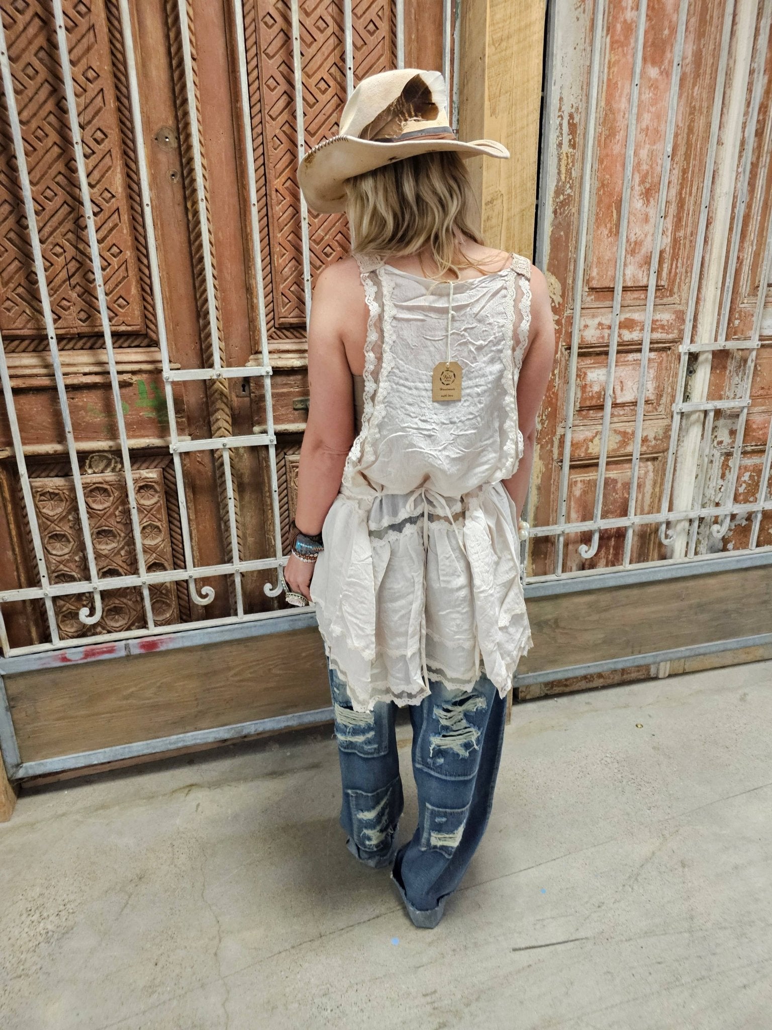 Heart Pinafore Tank Top Tunic - ivyandlavyboutique A Rare Bird Shop