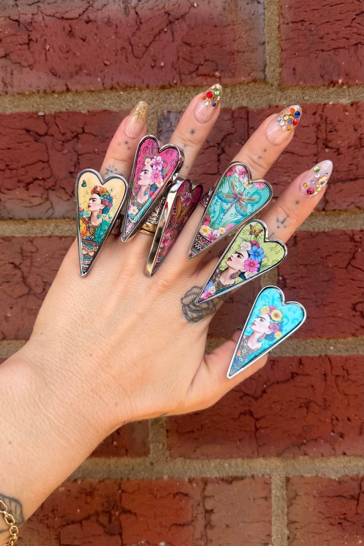 Heart Ring in Frida/Butterfly/Dragonfly - ivyandlavyboutique ivyandlavyboutique