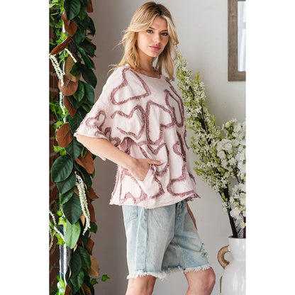 Hearts for You patchwork Funky Heart Top - ivyandlavyboutique Oli&Hali